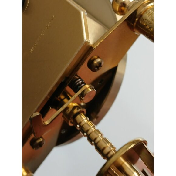 Vintage Ergo Quartz Germany Mantel Clock With Glass Dome 8'' - UNTESTED AS IS - Picture 7 of 14